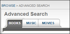 advanced search tabs
